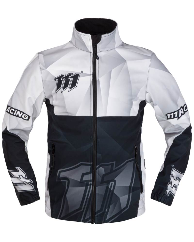 Softshell Motocross RAZOR BLACK - photo of the motocross jacket from the front
