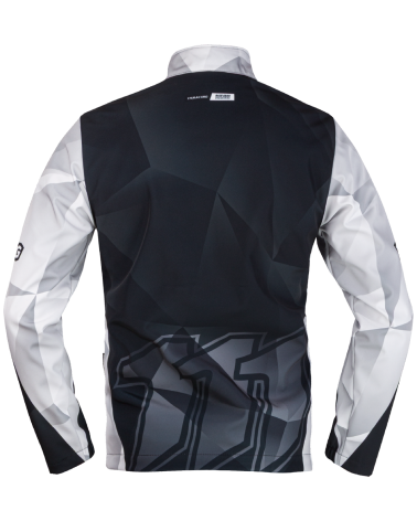 RAZOR BLACK Motocross Softshell  - back of motocross jacket
