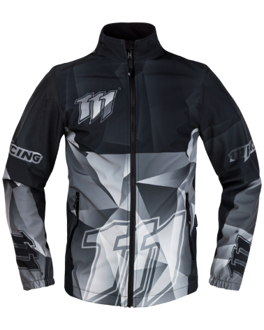 Softshell Motocross THUNDER GRAY - photo of the motocross jacket from the front