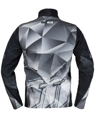 THUNDER GRAY Motocross Softshell  - back of motocross jacket