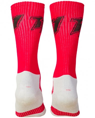 Chaussettes hautes PRIME (rouge, noir et blanc) arrière