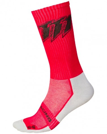 Calze alte PRIME (rosso-nero-bianco) sul lato 2