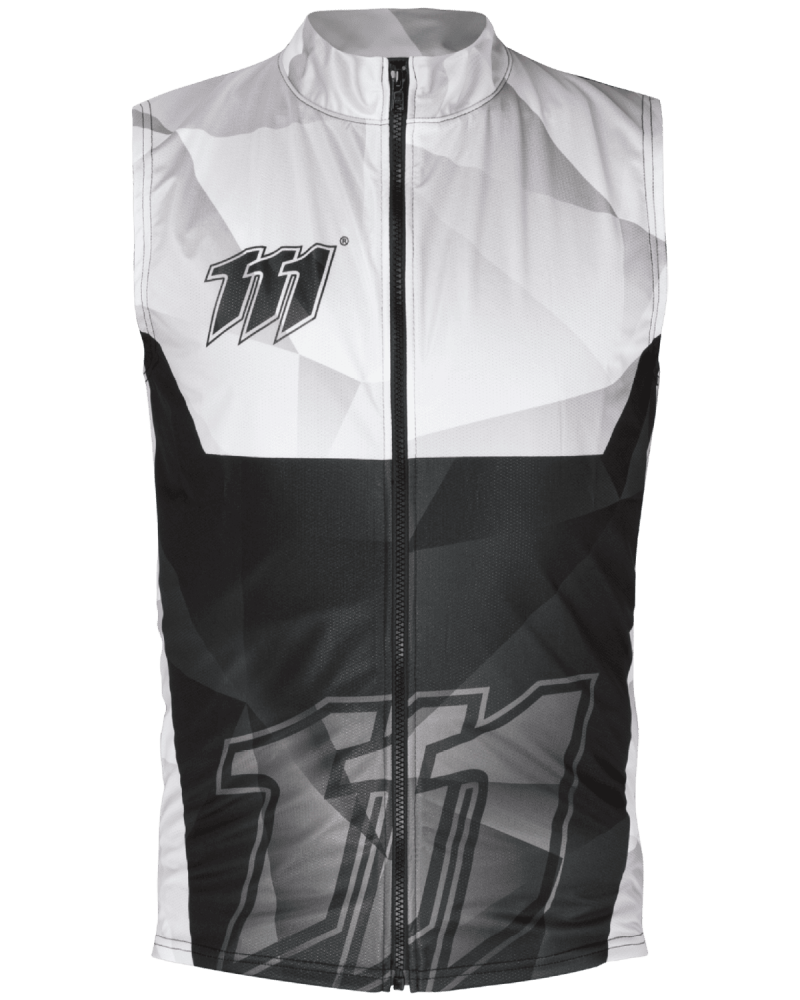 Kamizelka Cross RAZOR BLACK, czarno-szara - przód