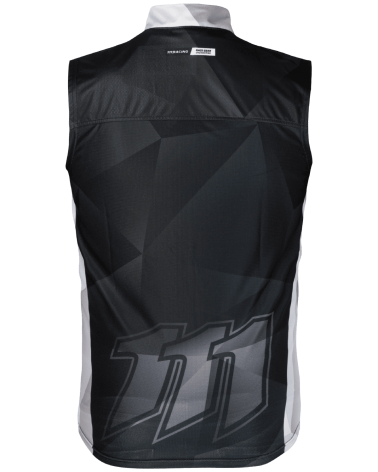 Gilet Cross RAZOR BLACK, noir et gris - dos