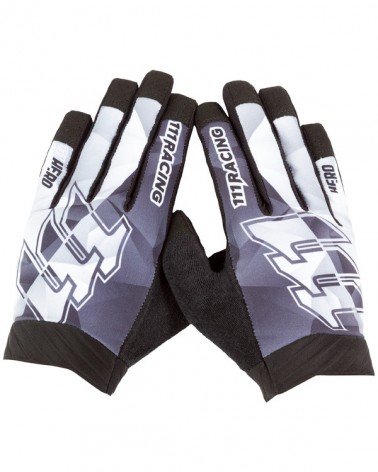 Guantes Motocross RB HERO Razor Black: un par de guantes vistos desde fuera