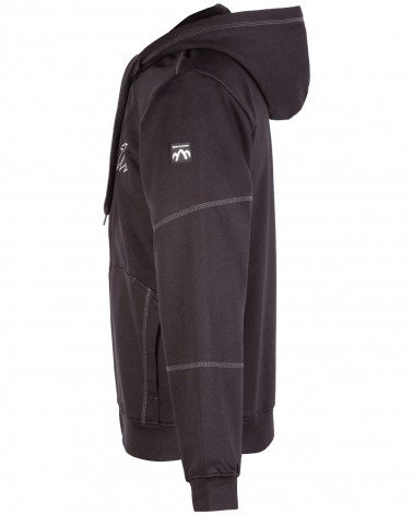 Bluza dresowa z kapturem 111 czarna - lewy bok