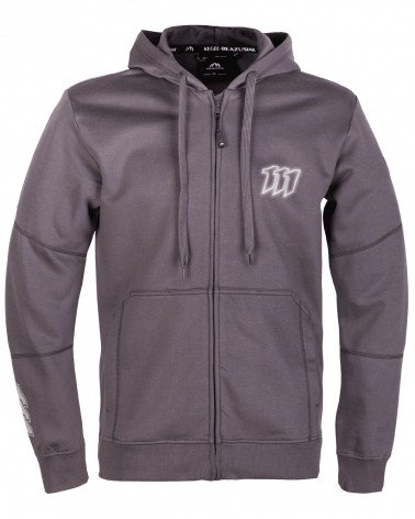 Bluza dresowa z kapturem 111 szara - przód