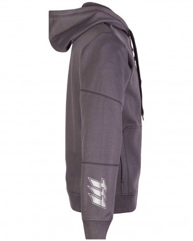 Bluza dresowa z kapturem 111 szara - prawy bok