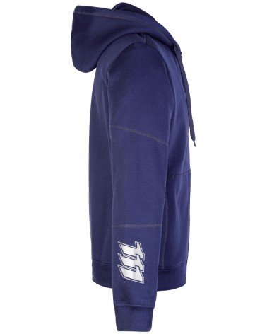 Bluza dresowa z kapturem 111 granatowa - prawy bok
